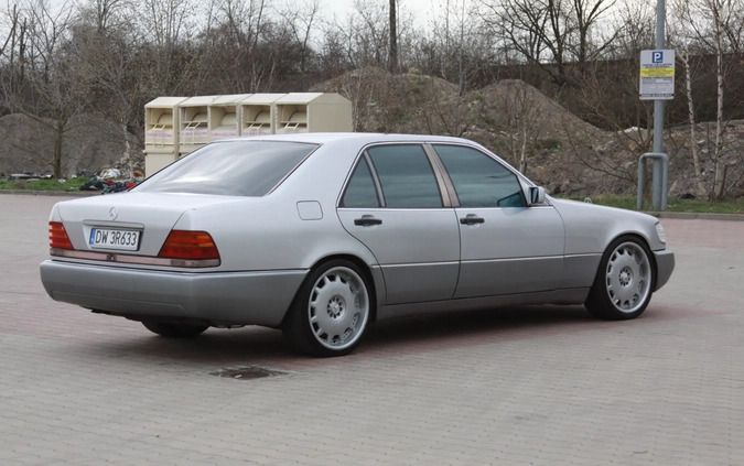 Mercedes-Benz Klasa S cena 39900 przebieg: 289000, rok produkcji 1991 z Wrocław małe 596